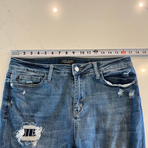Judy‎ Blue Skinny Fit Jeans Distressed size 13 /31 - Picture 8 of 10